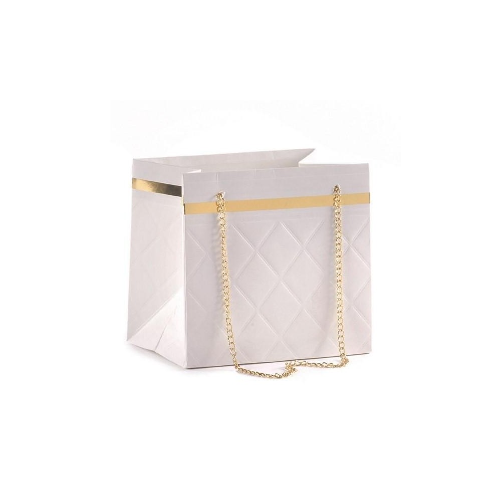 BORSINA 16X12XH15 BIANCA CON C